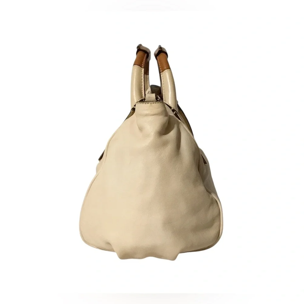Authentic Chloe Convertible Cream Leather Bag